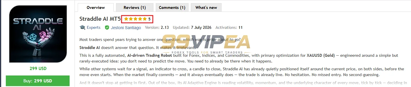Straddle AI EA MT5 MQL5 Review-2