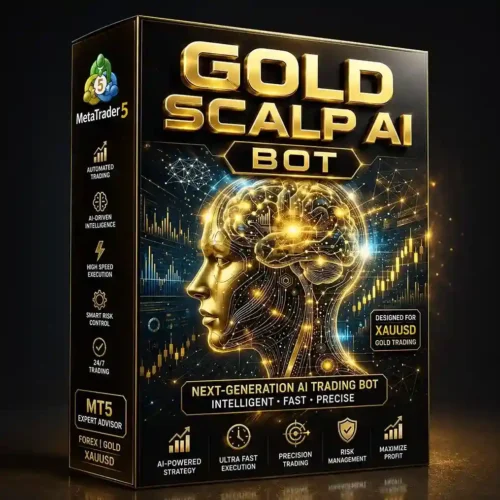 Gold Scalp AI Bot MT5 – Myfxbook Low Drawdown | 128% Gain | No DLL