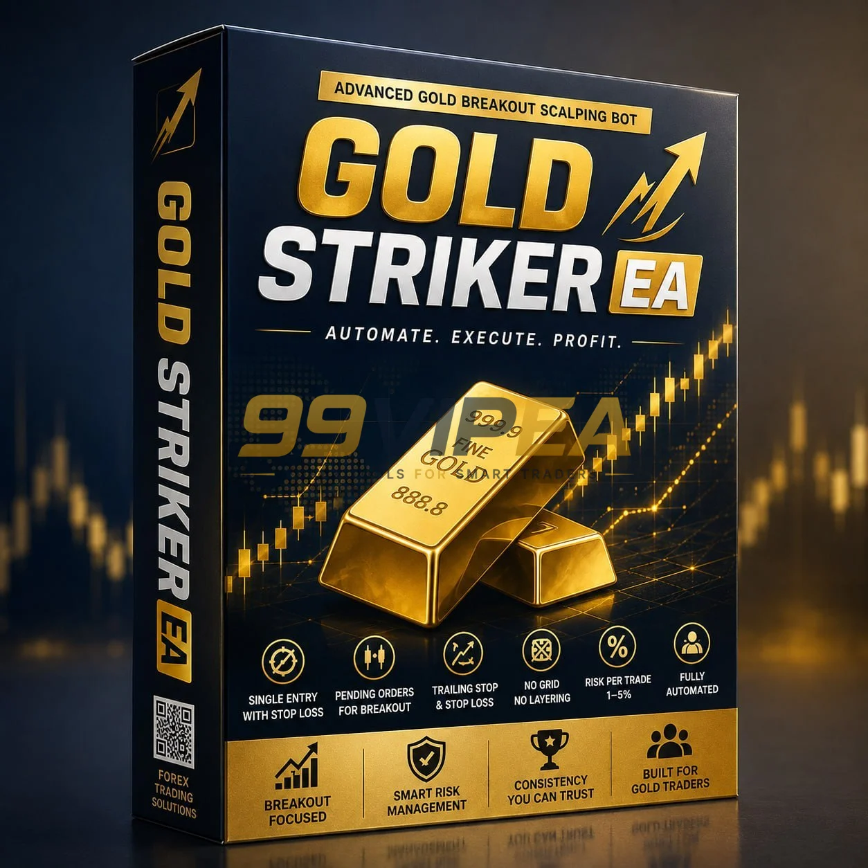 Gold Striker EA MT5 V2 – Myfxbook 16% Gain + SetFile
