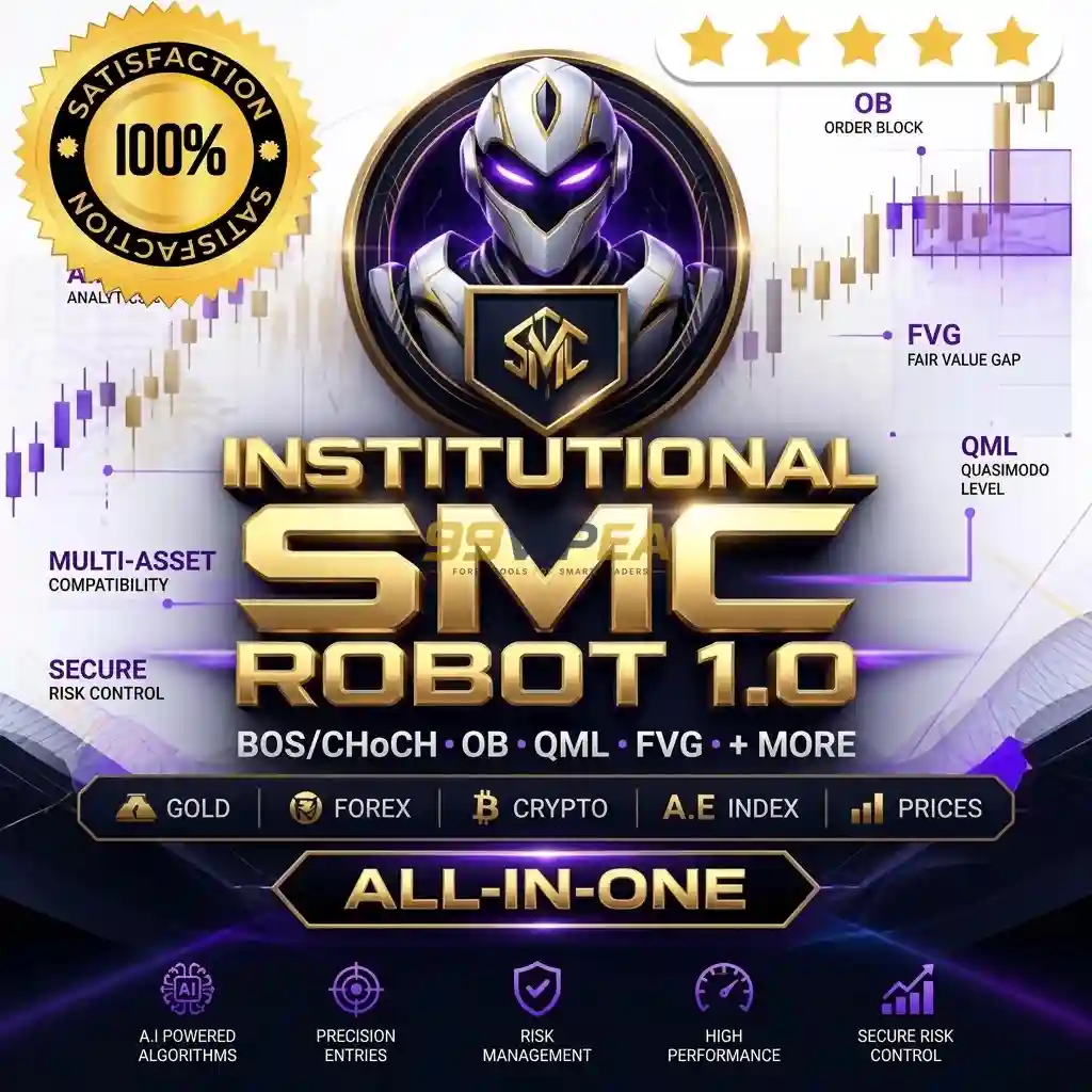 Institutional SMC Robot MT5 V1.70 – Prop Firm | Unlimited